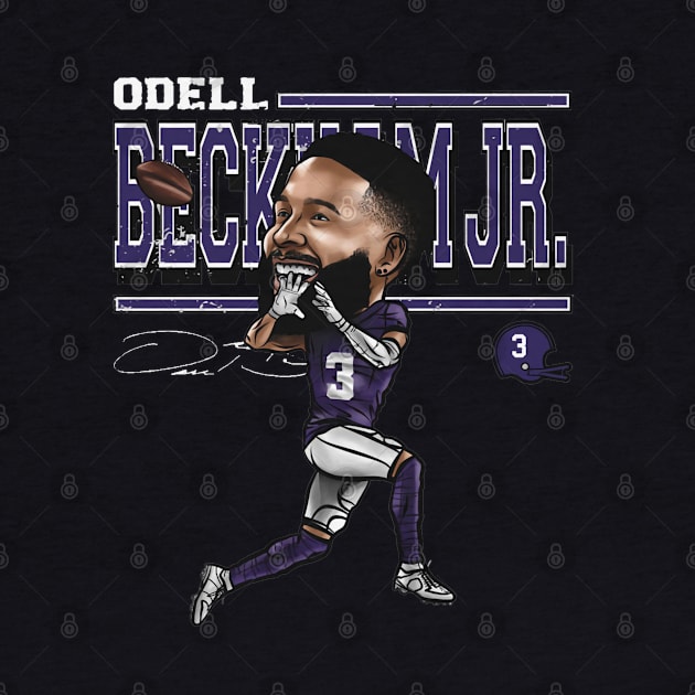Odell Beckham Jr. Baltimore Cartoon by danlintonpro